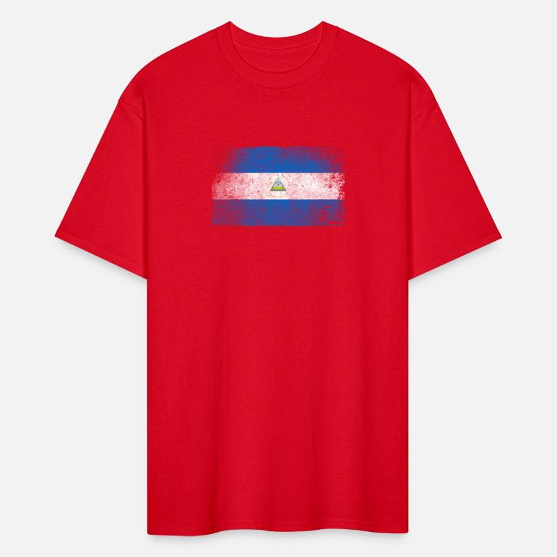 Nicaragua Flag Distressed