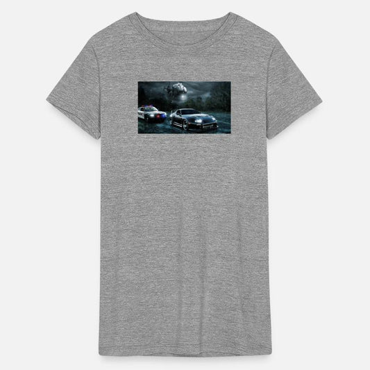 Night Chase with Speeding Sports Car