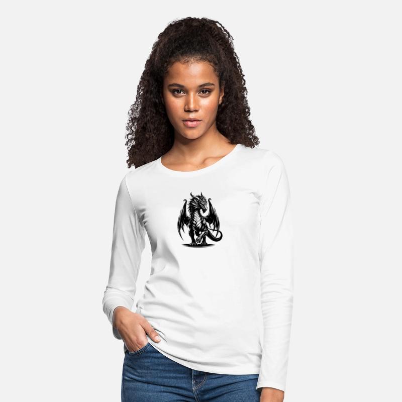 Noble, Impressive Dragon With Large Wings