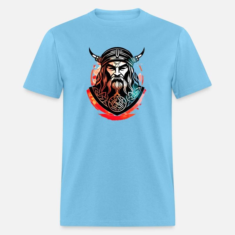 Old Viking Warrior. Viking Warrior Watercolor.