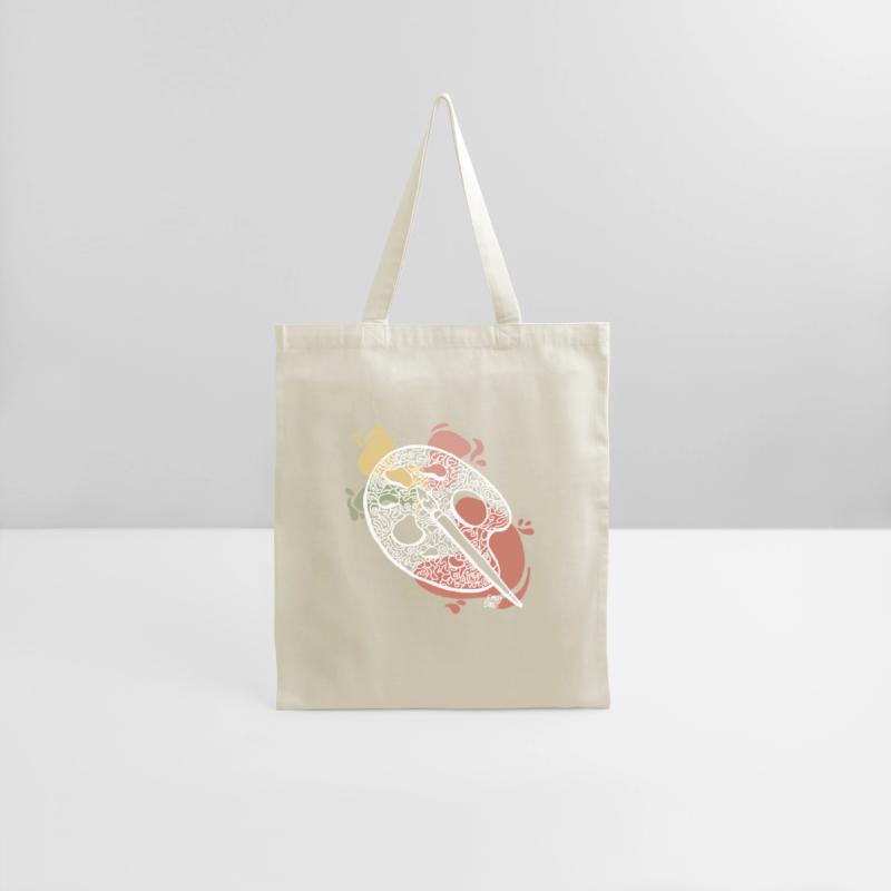 Paint Palette and Brush Doodle