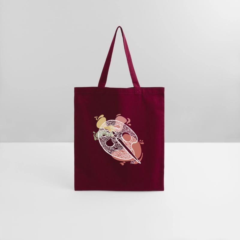 Paint Palette and Brush Doodle