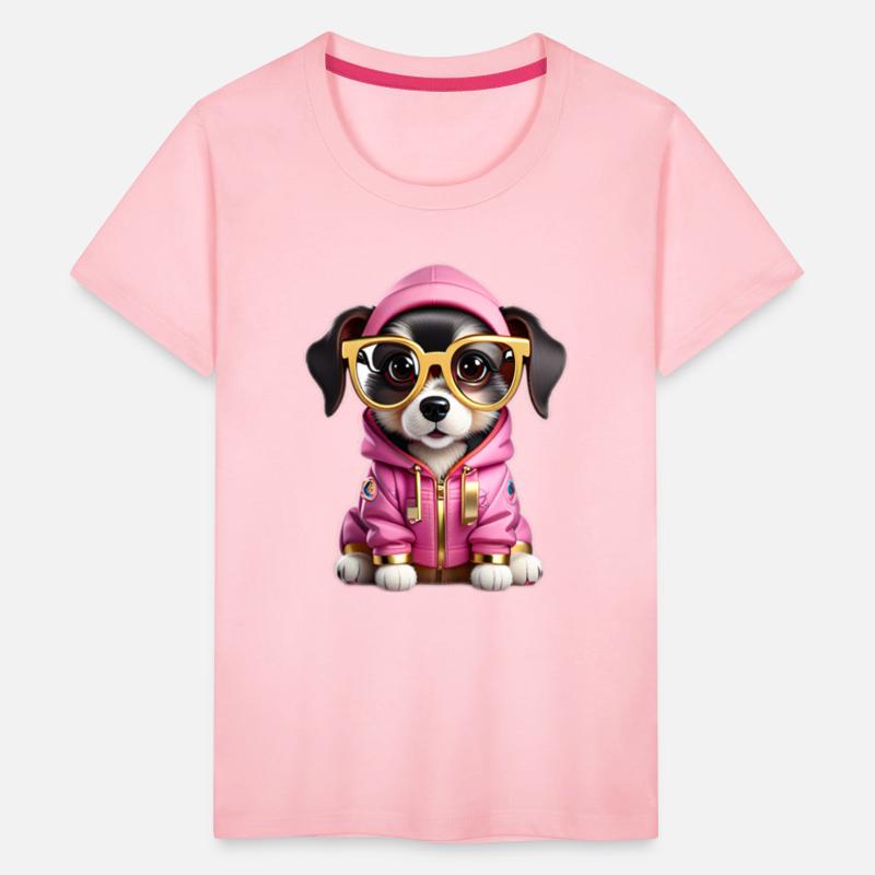 Pawsitively Chic: Glamour Pup in Pink & Gold