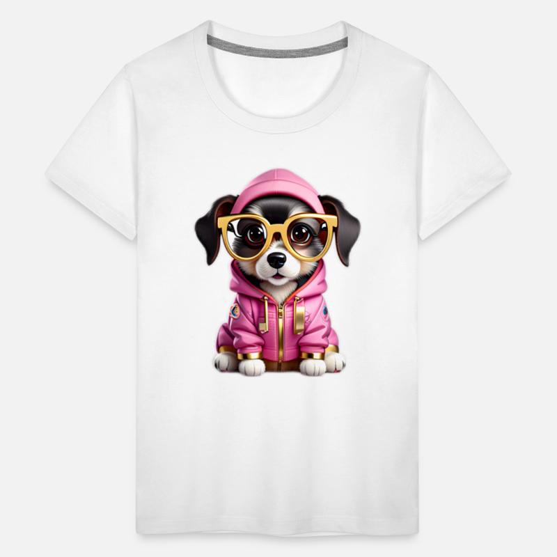 Pawsitively Chic: Glamour Pup in Pink & Gold