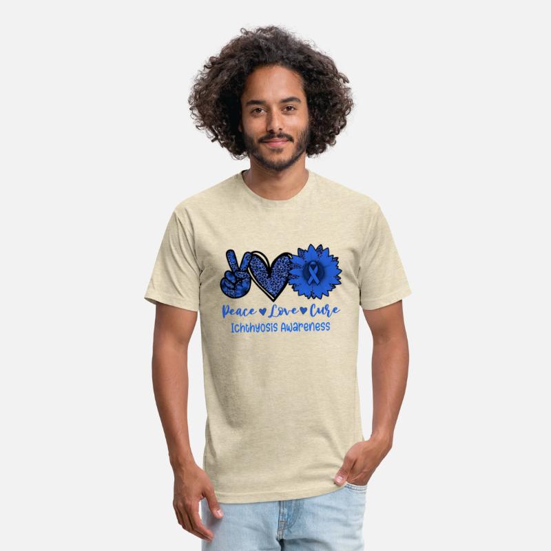 Peace Love Cure Sunflower Ribbon Ichthyosis