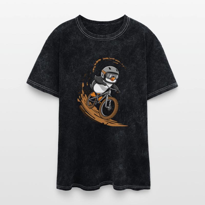 Penguin Mountain Biker Extreme Adventure Fun