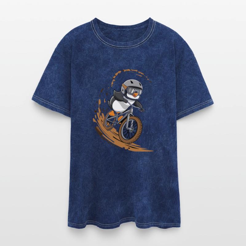 Penguin Mountain Biker Extreme Adventure Fun