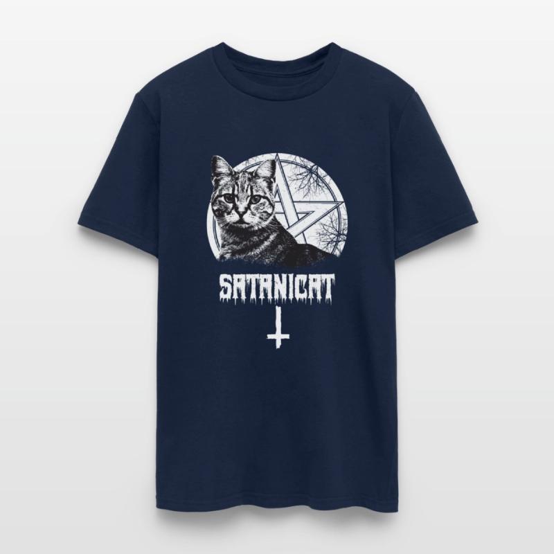 Pentagram Cute Cat Occult Satanic Gothic Halloween