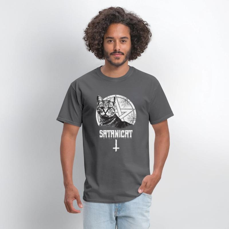 Pentagram Cute Cat Occult Satanic Gothic Halloween