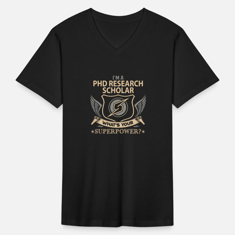 Phd Research Scholar T Shirt - Superpower Job Gift