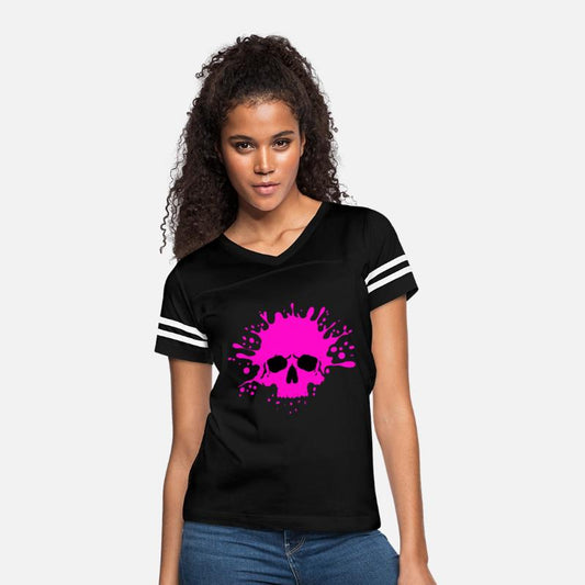 pink splash skull