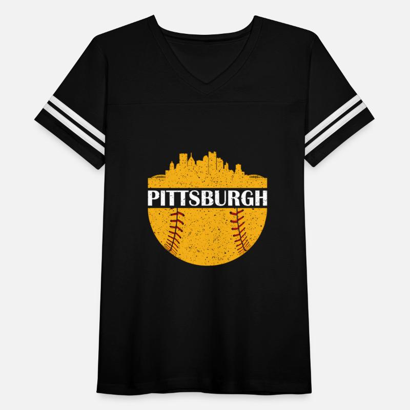Pittsburgh Baseball Cityscape Distressed Novelty