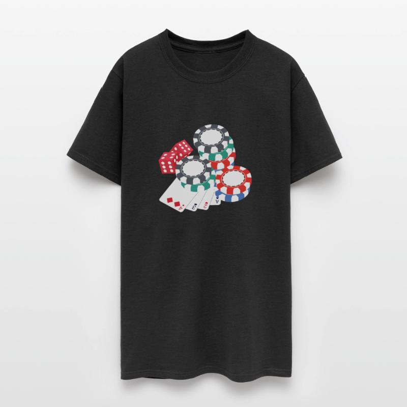 Poker Cards Chips Design for Gambling Poker Fans