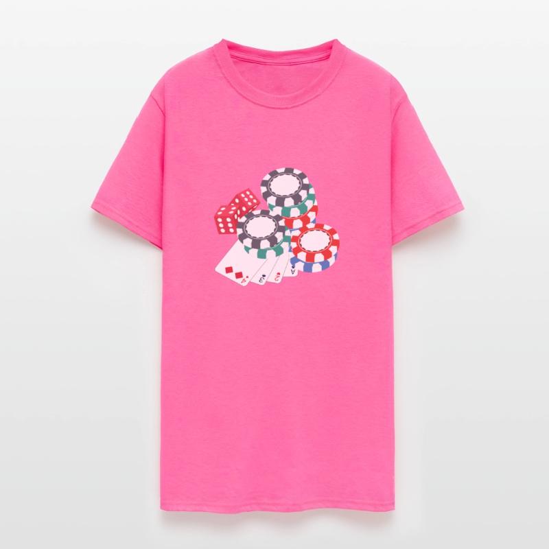 Poker Cards Chips Design for Gambling Poker Fans