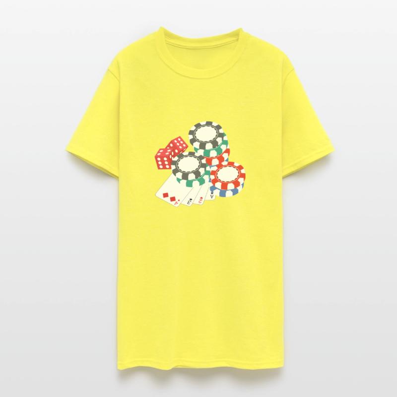 Poker Cards Chips Design for Gambling Poker Fans