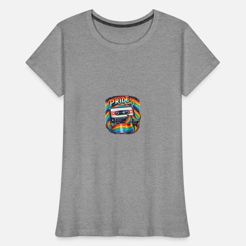 Pride Tunes Retro Rainbow Cassette Design