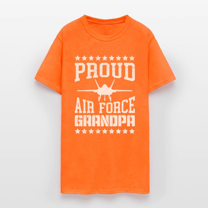 Proud Air Force Grandpa America Military Fan