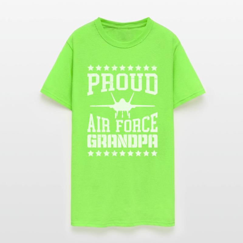 Proud Air Force Grandpa America Military Fan