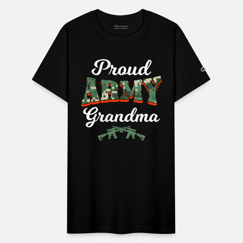 Proud Army Grandma Soldiers Military Fan USA