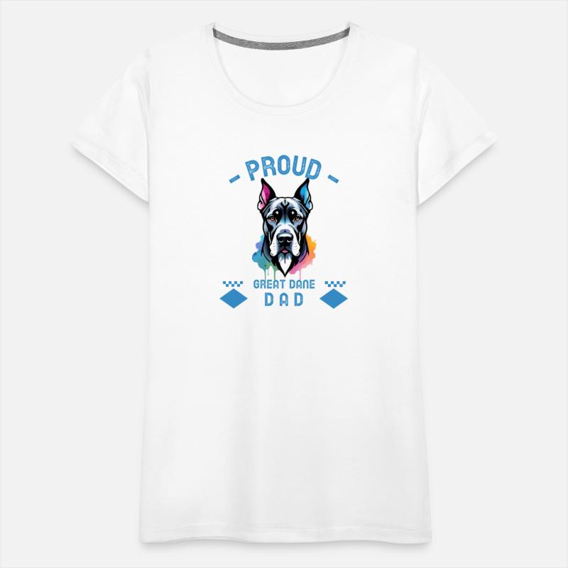 Proud great dane dad dog lover gift