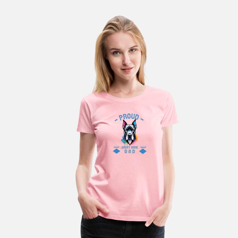 Proud great dane dad dog lover gift