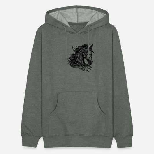 Proud Stallion Portrait Mane In The Wind Horses