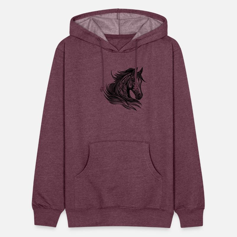 Proud Stallion Portrait Mane In The Wind Horses