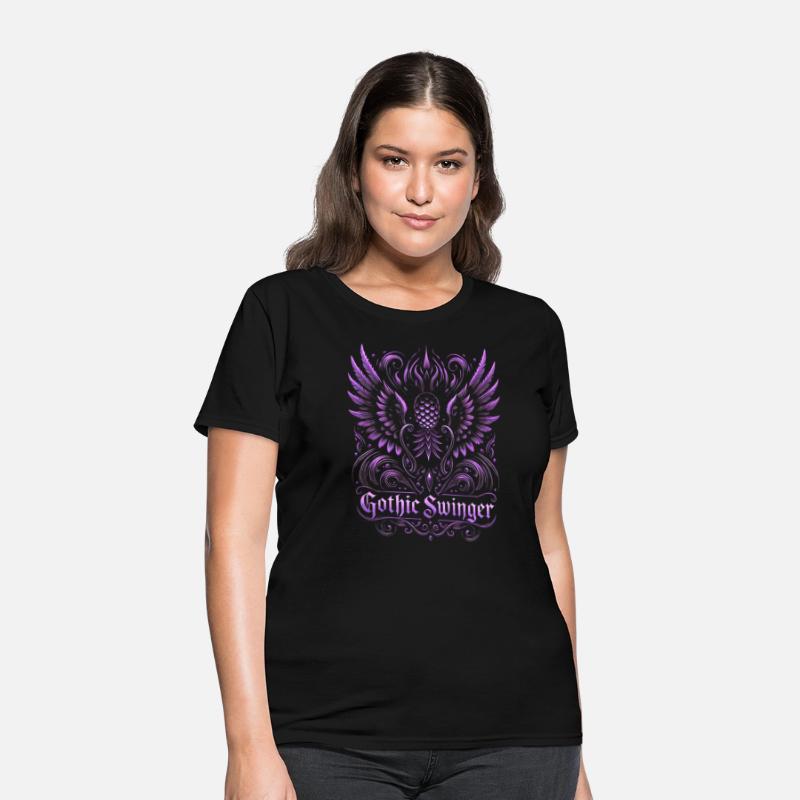Purple Gothic Swinger Tee