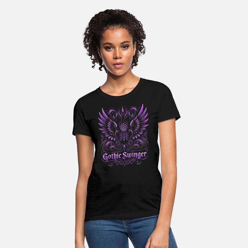 Purple Gothic Swinger Tee