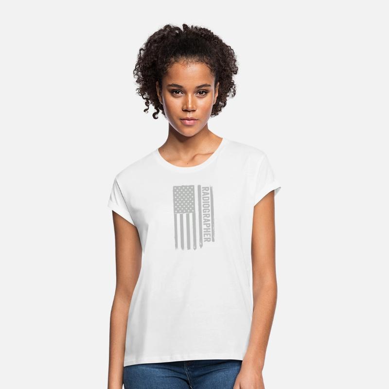 Radiographer Distressed American Flag