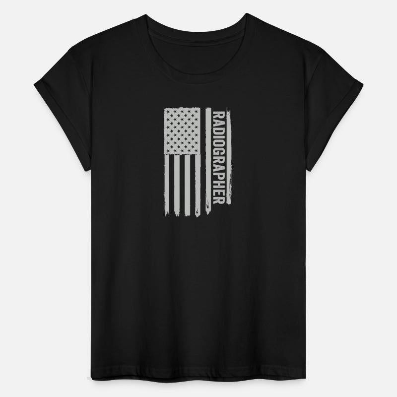 Radiographer Distressed American Flag