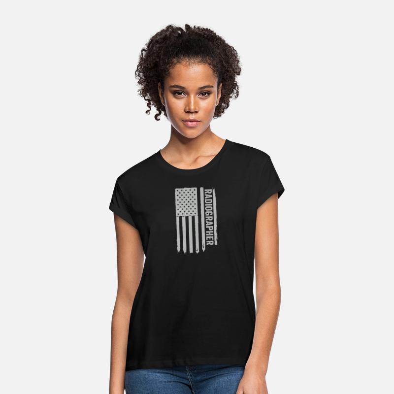 Radiographer Distressed American Flag