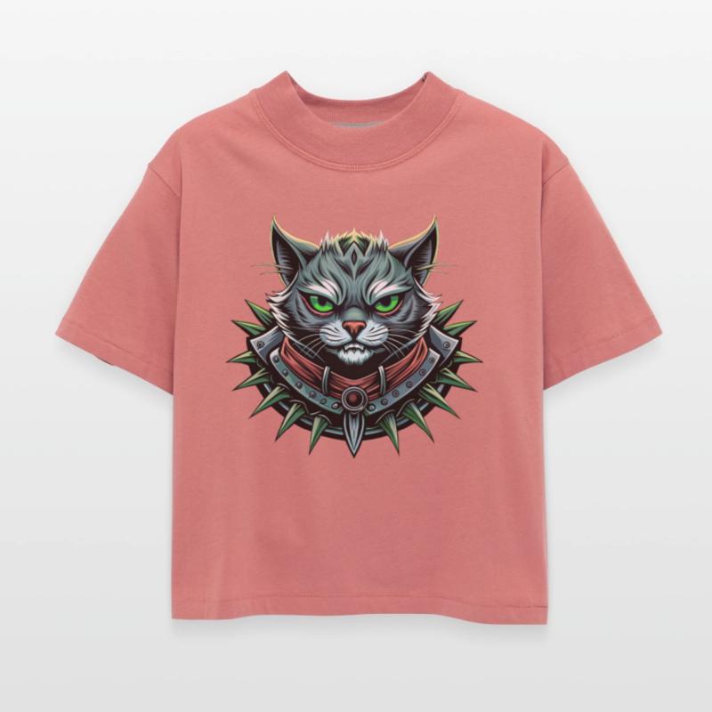 Rebel feline with heavy metal attitude