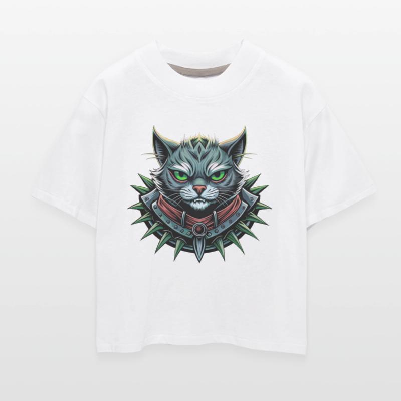 Rebel feline with heavy metal attitude