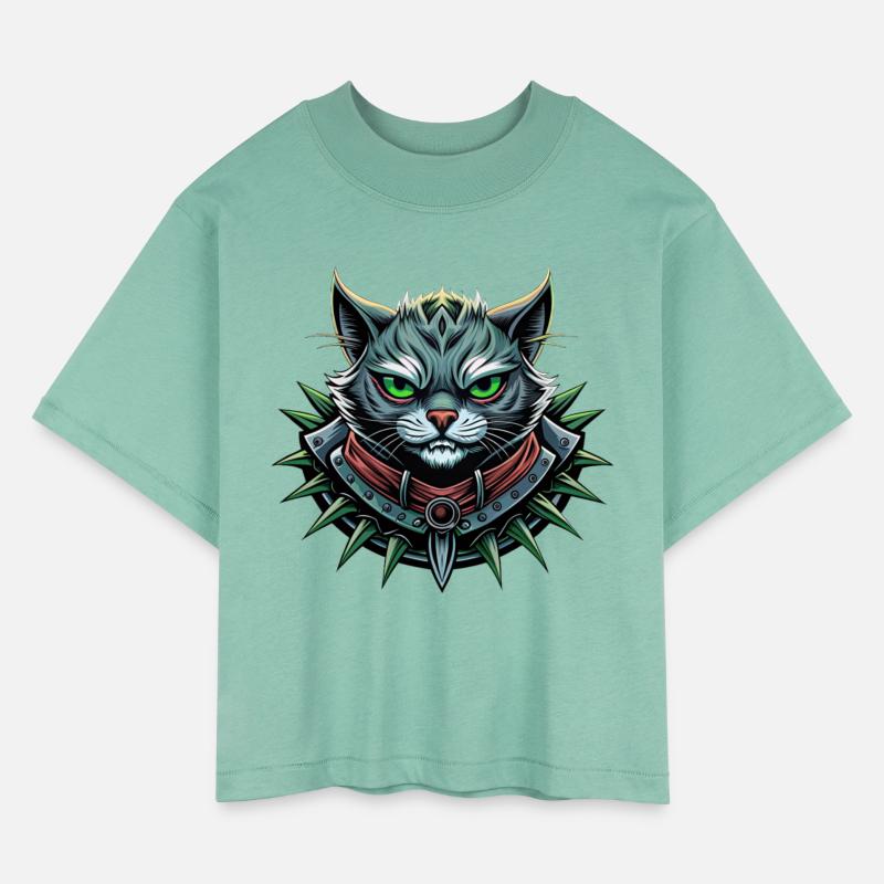 Rebel feline with heavy metal attitude