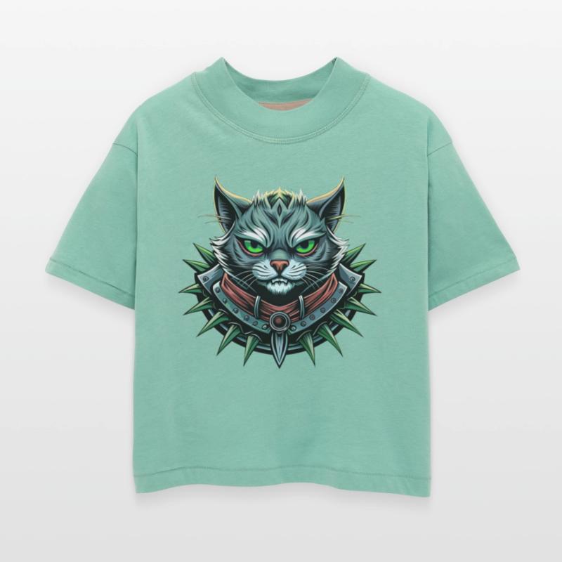 Rebel feline with heavy metal attitude