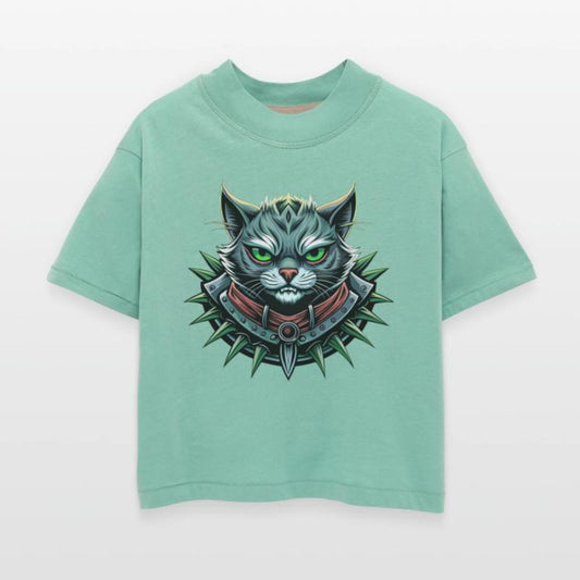 Rebel feline with heavy metal attitude