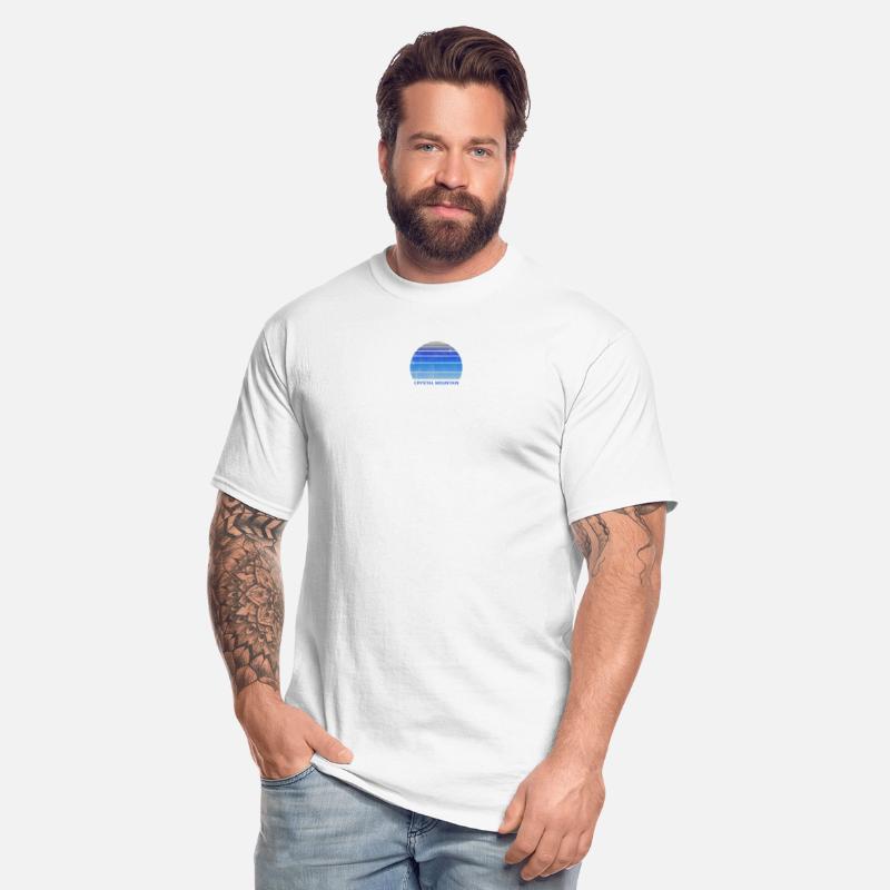 Retro Crystal Mountain Sunset Outdoors Fan Ski