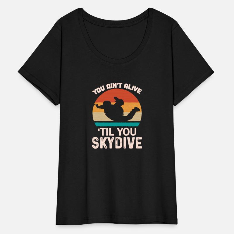 Retro Skydive Skydiver Skydiving