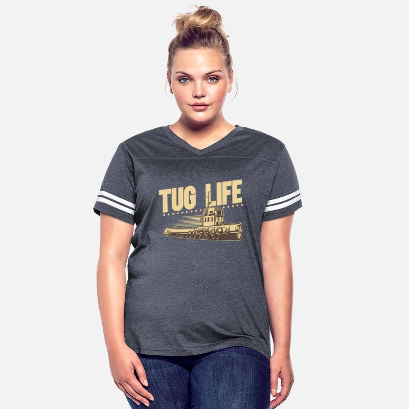 Retro Tugboat Captain Tug