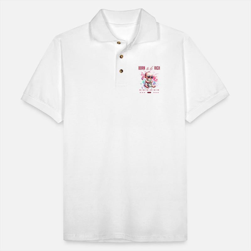 Rich Baby with Money and Sunglasses