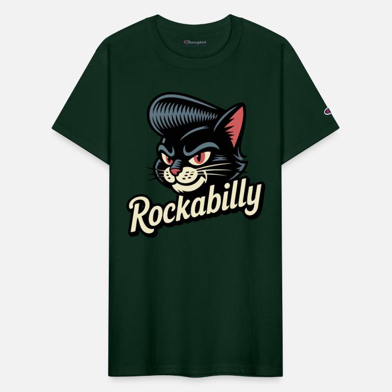 Rockabilly Cat – Retro Pompadour Feline