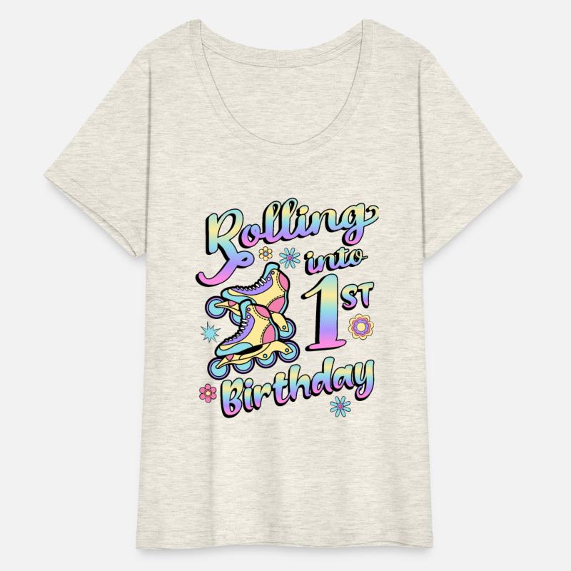 Rolling Into 1st Birthday Roller Skater Inline