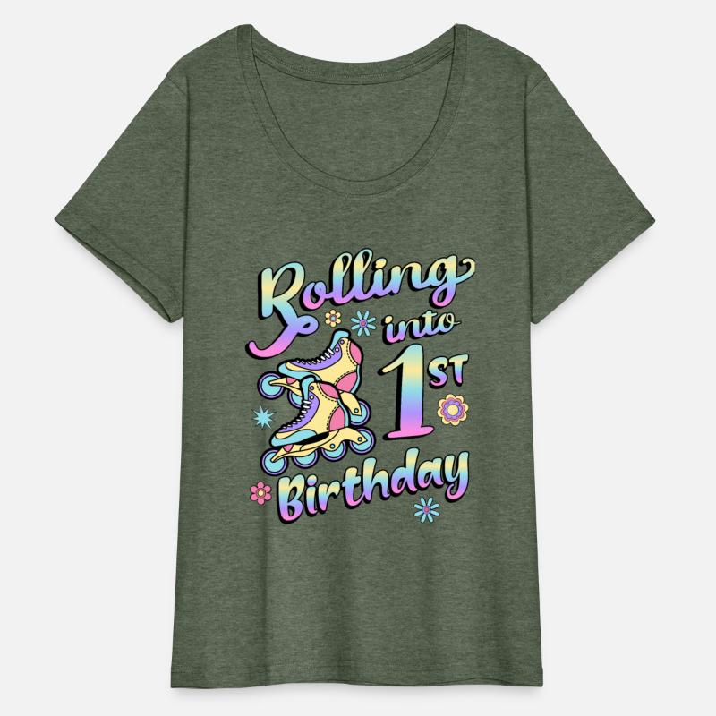 Rolling Into 1st Birthday Roller Skater Inline