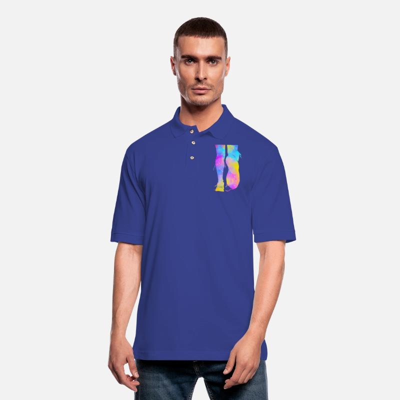 Running Silhouette Colorful Marathoner