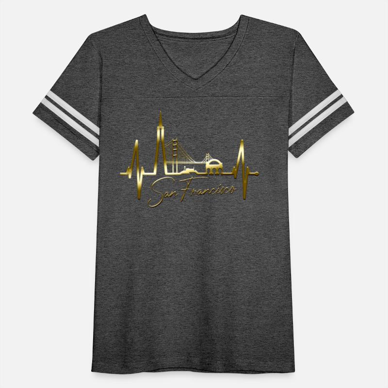 San Francisco Skyline Heartbeat California Lover