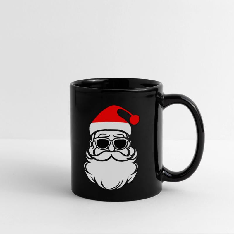 Santa With Sunglasses, Hipster Mustache Red Hat