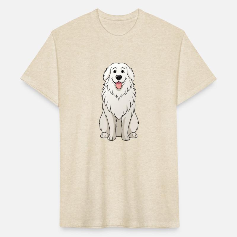 Serene Great Pyrenees Mom - Funny Art Print