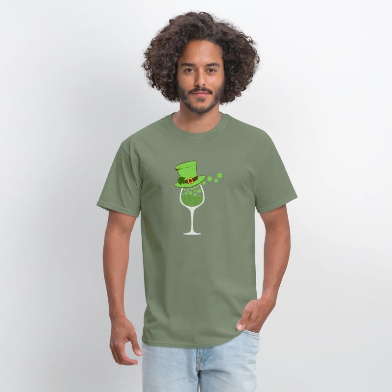 Shamrock Wine Glass St Patrick Day Irish For -