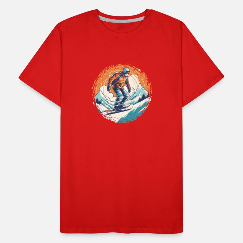 Snowboarding or skiing and then après-ski